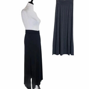 Joe B 2 pack S Gray maxi & black maxi with side slits‎